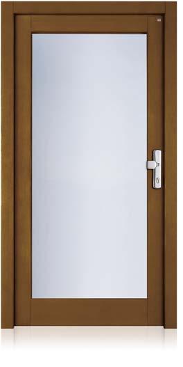 Hochwertige Nebeneingangstüren NET-400 Holzart Meranti select, Farbe Eiche