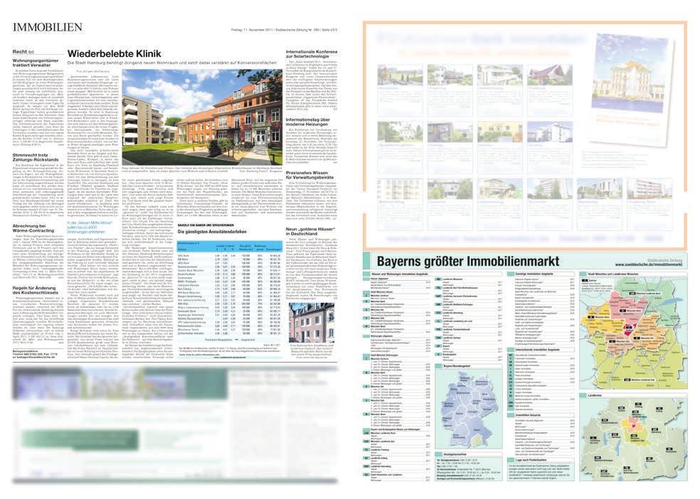 Angebotsformen für Print 3 1/2 Seite 1/4 Seite Top-Platzierungen auf Seite 3 Nutzen Sie die exklusive Sonderwerbefläche auf Seite 3 des Immobilienmarktes der Süddeutsche Zeitung oberhalb des
