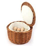 19 1,5 Körbe baskets Eierkorb PROFI LINE eggs basket cesta de huevos panier à oeufs mit Edelstahldraht im Rand, für ca.