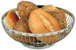 Brot- und Obstkorb STRIPES basket for bread or fruits cesta para pan o fruta corbeille à pain ou fruits außen hochglanzpoliert, innen matt