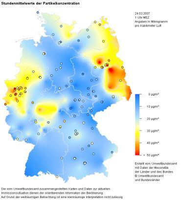 Luftqualität Motivation für das Projekt Datenquellen ausschließlich innerdeutsche In-Situ Daten der Messnetze von Bund und Ländern Flächendeckende Luftqualitätsinformationen sind nicht vorhanden.