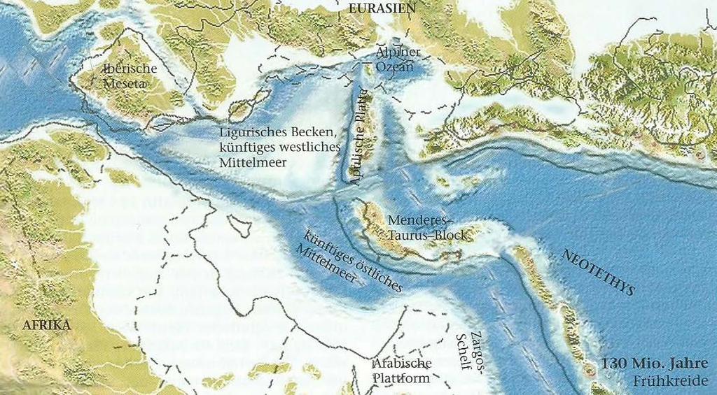2.2 Entstehungsgeschichte des Mittelmeeres
