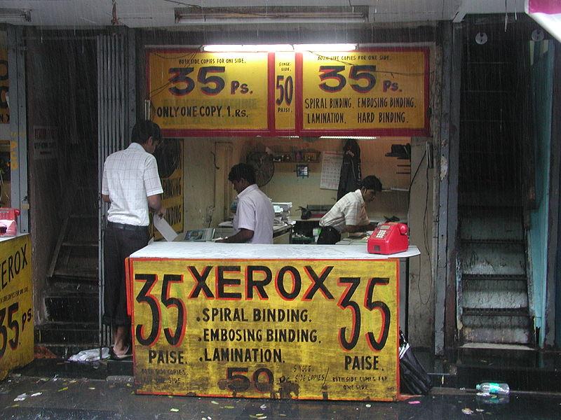 Einzelbeispiele (3a): Rank Xerox Rank Xerox: Quelle:http://de.wikipedia.org/w/index.php?title=Datei:Xerox_stand_in_Mumbai.