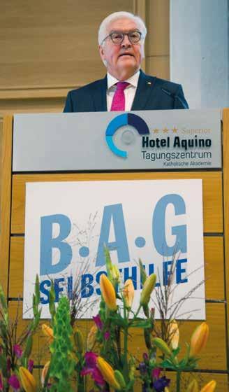 Gesundheits- und Sozialpolitik 50 Jahre BAG Bundespräsident Frank-Walter Steinmeier ehrte die BAG SELBSTHILFE Mit einer Matinée feierte die BAG SELBSTHILFE am 22.