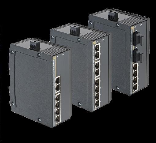 HARTING Ha-VIS econ Switches Ha-VIS econ 3000 Fast Ethernet Basic PoE / PoE+ 24 V DC/DC 5 bis 8 Ethernet Ports RJ45, SC und PoE/PoE+ mit 24 V DC/DC-Wandler Unmanaged Plug & Play Ethernet Switches für