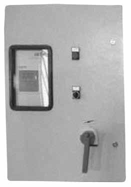 Schaltgerät für Drehstrom Serie Q3SF ANWENDUNGEN Schutz und Ansteuerung von Drehstrom-Unterwasserpumpe 6-8 - 10 TECHNISCHE DATEN Hauptschalter (0-H-A) zur manuellen Bedienung Automatische Steuerung