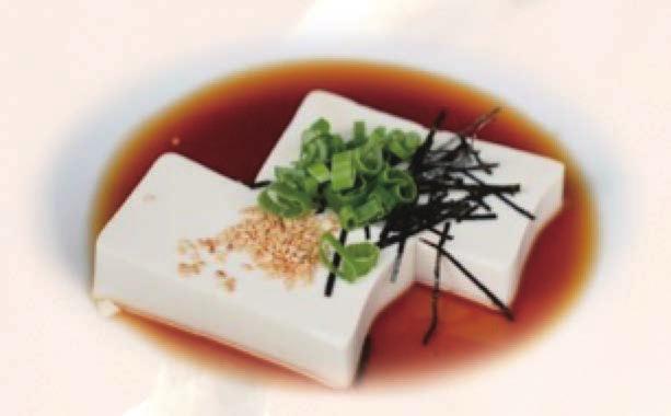 Vinegar HIYAYAKKO 4,50 Tofu kalt serviert/ Chilled Tofu TAKO SU 6,00 Oktopus und Gurken mit jap.