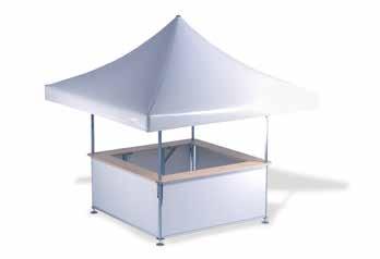Einsatzbereit Den a tent o-bierstand gibt es in drei verschiedenen Größen und ist somit für jedes Event geeignet.