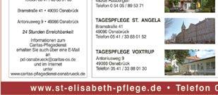 Dodt-Vinkelau Iburger Straße 229 49082 Osnabrück Telefon 0541 6002700 Unschlagbare Öffnungszeit täglich von 8 bis 20 Uhr geöffnet!