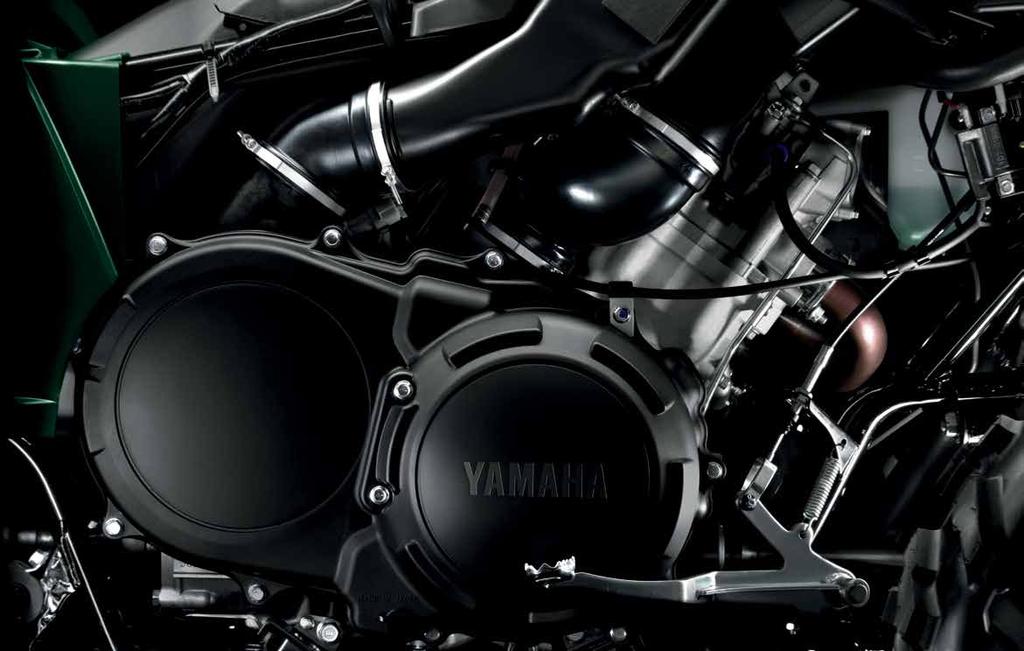 Sorgfältig abgestimmte Motoren Die Viertaktmotoren der ATVs von Yamaha stellen im Gegensatz zu einigen anderen ATVs bereits bei niedrigen Drehzahlen ein hohes Drehmoment zur Verfügung.