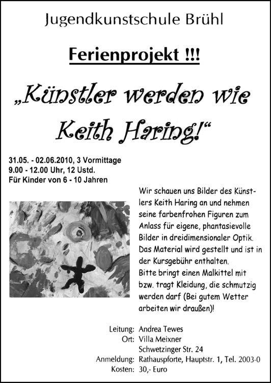 Seite 12 / Nummer 17 Brühler Rundschau Freitag, 30. April 2010 Jahrgang 1940/41 Unser nächster Dienstag-Treff ist am 04. Mai 2010, um 14.30 Uhr im TV Clubhaus.
