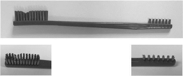 Reinigungsbürste für Instrumentenoberflächen, Länge: 18 cm, Stahl