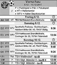 38 8. Dezember 2017 Woche 49 Vereine Bernhausen nustemperaturen, in der Adlerstraße. Es war die zweite Fortsetzung der Schnittkultur zur Qualitätsernte.