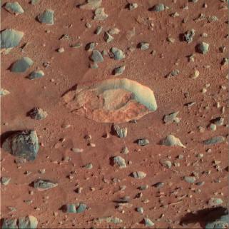 .1.2004 /JPL/Cornell 13 Marsoberfläche, Blick zurück auf die