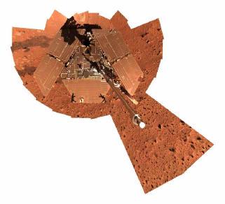 Bildnummer: ma021-23 Panorama der Marsoberfläche, Umgebung des Kraters Bonneville (Spirit, 3.-5.3.2004) /JPL/Cornell Bildnummer: ma021-24 Panorama der Marsoberfläche, Umgebung des Kraters Bonneville (Spirit, 3.