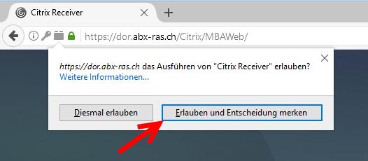 6/9 2.2. Microsoft Edge Klicken Sie auf das Symbol einer Anwendung. Ein.ica-File wird heruntergeladen. Falls die Anwendung nicht automatisch startet, klicken Sie auf Speichern.