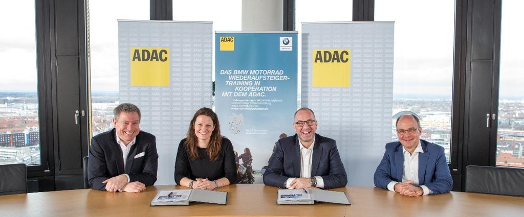 31. Januar 2018 BMW Motorrad und ADAC bauen erfolgreiche Kooperation mit neuen Trainings- und Touren- Angeboten für Einsteiger, Aufsteiger und Profis weiter aus. München.