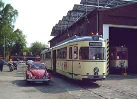 Die Kollegen vom Bahnhof Mooskamp stellten unter dem Motto "50 Jahre GT8" offiziell ihr als Dauerleihgabe übernommenes