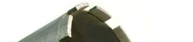 Diamantbohrkronen Diamond drilling bits DBK Granit *** Hochleistungs- Diamantbohrkronen zum Nassbohren Einsatzbereich: Granit und Hartgestein auf Elektrokernbohrgeräten, sowie zum Bohren von Beton