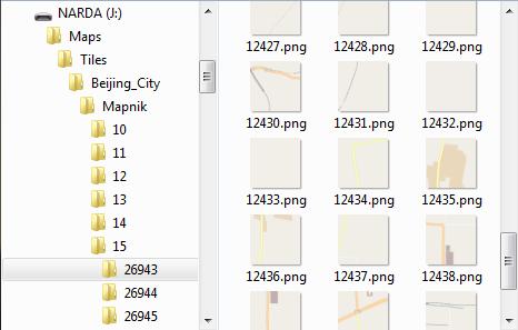 Struktur der Kartendaten auf der microsd-karte Grundsätzlich werden die Kartendaten (Tiles) nach dem Slippy Map Tile System von OpenStreetMap abgelegt.