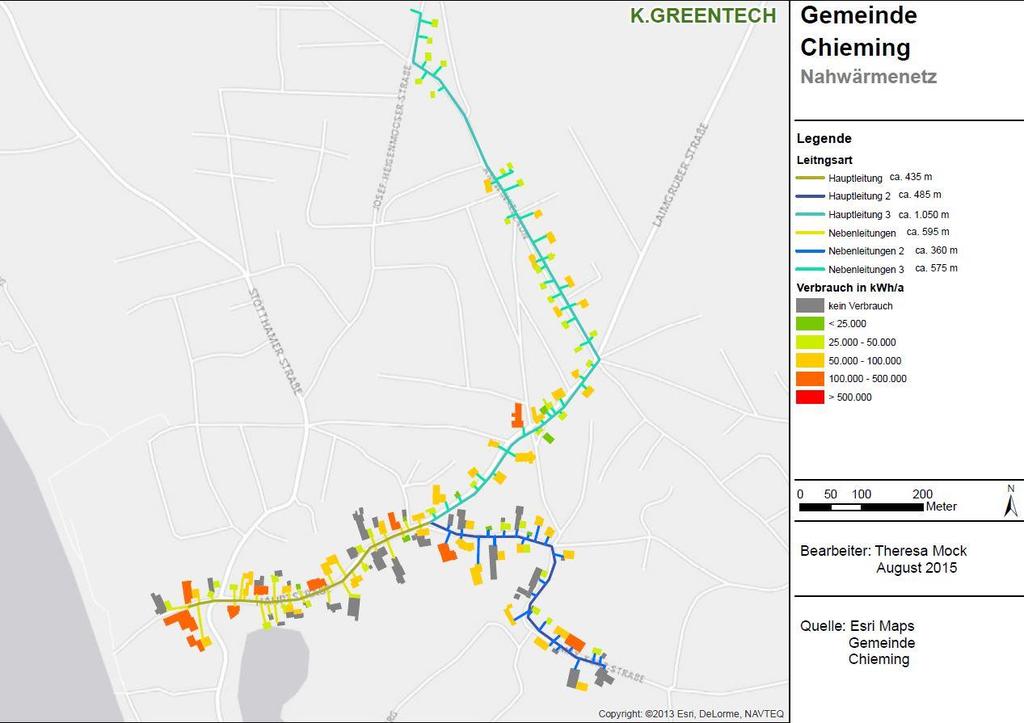 Ct/kWh Überblick Trassenabschnitte Biomassegestütze Wärmeversorgung - Vergleich der Ortsteile Stöttham und Hart Verglichen wurden die beiden Ortsteile Stöttham und Hart auf die wirtschaftliche