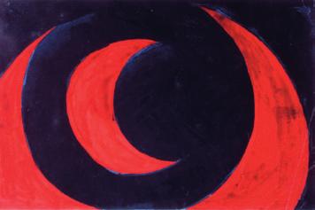 V. Nijinsky: The Cosmos (#8). Zeichnung, Gouache, ca. 1917-19 V. Nijinsky: Equilibrium and Opposition (#1). Zeichnung, Kreide, ca.