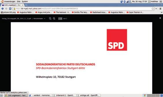 Veranstaltungen und Öffentlichkeitsarbeit Antrag der SPD-Bezirksbeiratsfraktion Stuttgart-Mitte 03.08.