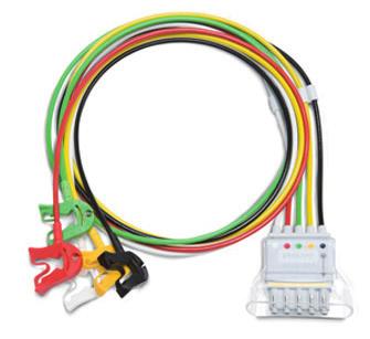 989803133901 Original Philips 5 leads ECG-cable for telemetry with clip and shower protection AS989803152081