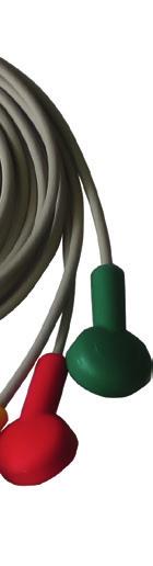 snap to DIN-plug for Reynolds Lifecard, length: 90 cm, 3 leads (red, green, yellow) AS78515/60