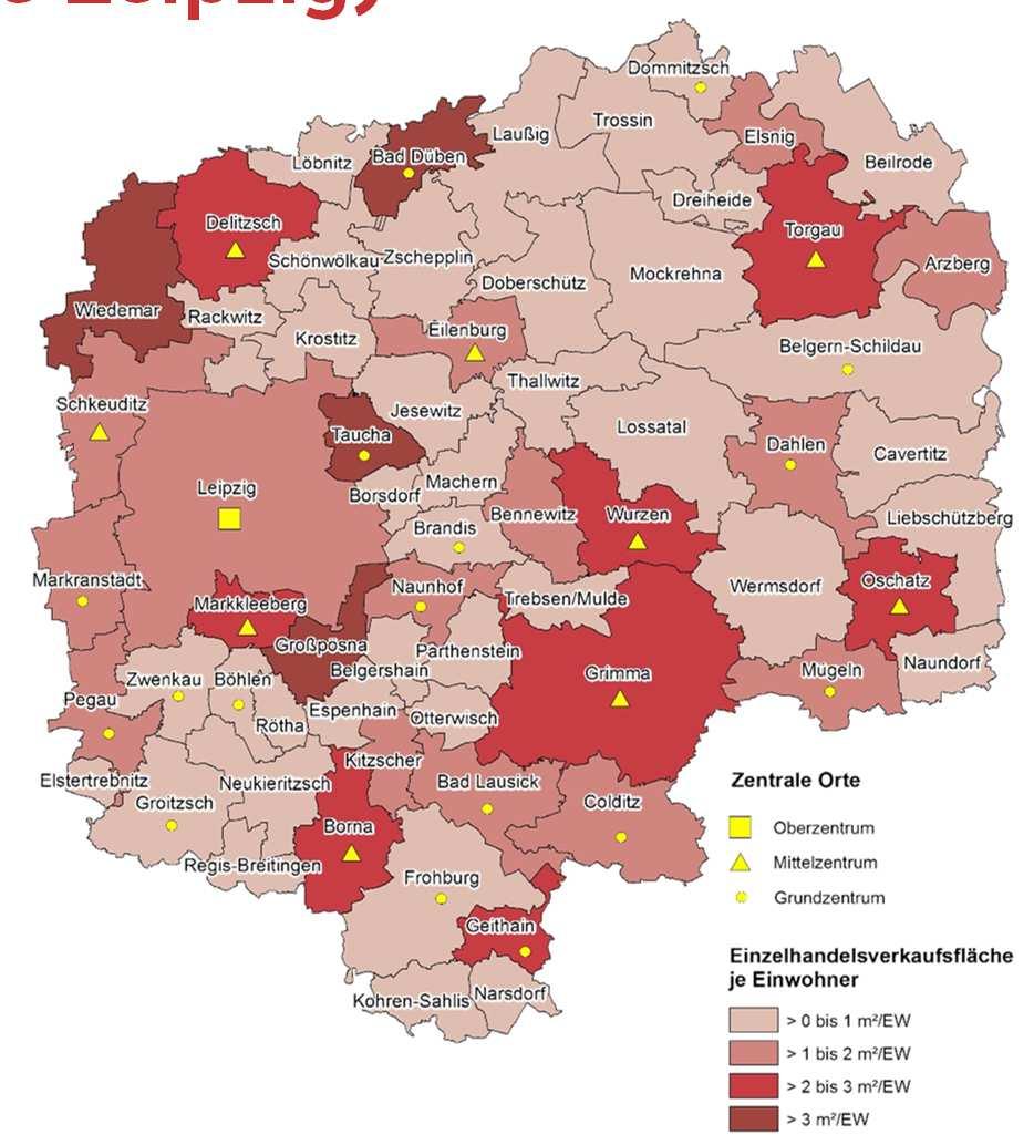 Strukturprägende Drogeriewarenanbieter im IHK Bezirk Leipzig 2015 (ohne Leipzig) Quelle: eigene