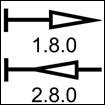 2. Varianten un Artikelnummern Zählart XX0X Benennung es Zählertyps Drehstromzähler (mit Rücklaufsperre) Symbole auf em Typenschil Beispiel A1000: Imax=100A, Kl.