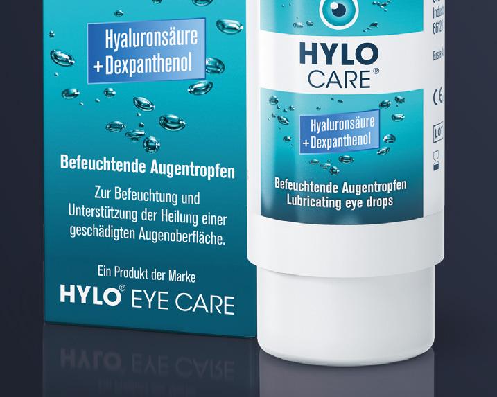 HYLO CARE Die tägliche Augenpflege Schutz und intensive Pflege für gestresste Augen. Mit 0,1% Hyaluronsäure und Dexpanthenol.