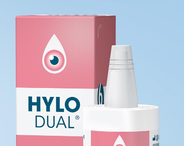 HYLO DUAL Augentropfen erhalten ihre besondere Wirksamkeit durch den Zusatzstoff