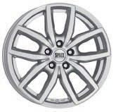 Space Wheels «Lagos» schwarz poliert, 17" für T6 / T5 / Amarok Space Wheels «Yukon» silber, 18"