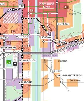 Raumplanung 17 Überörtliche Raumplanung Verbindungsspange ist Schlüsselprojekt im Regionalen Verkehrskonzept Graz und Graz-