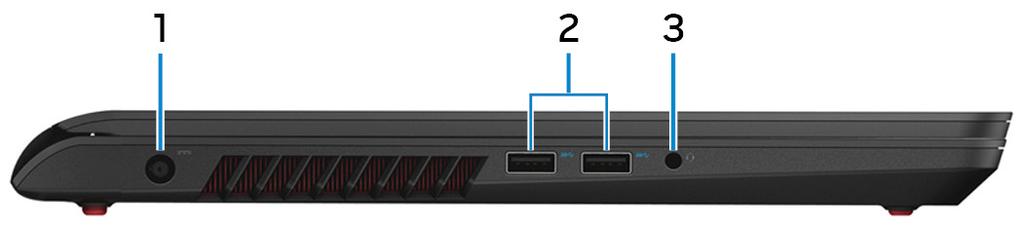 Festplattenaktivitätsanzeige Leuchtet, wenn der Computer auf das Festplattenlaufwerk zugreift. Strom- und Akkustatusanzeige Zeigt den Strom- und Akkuladestatus an.