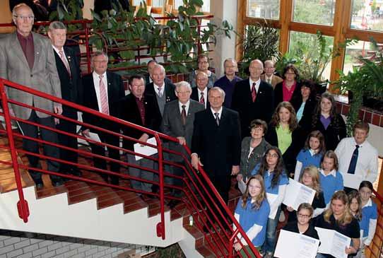 Jubilarehrung des Sängerkreises Bigge-Lenne e.v. im Rathaus Lennestadt tenhundemer Rathaus ausgezeichnet wurden.