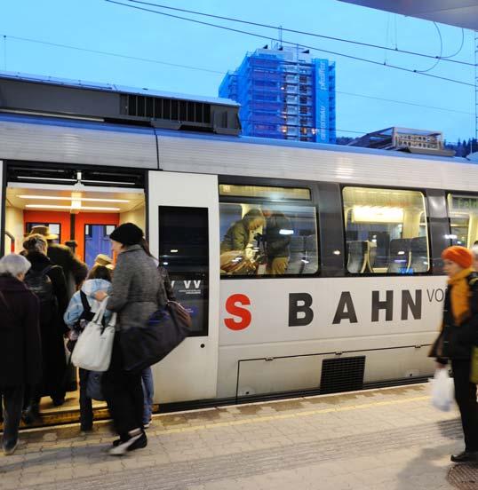 Stärkung der S-Bahn Die S-Bahn ist schon heute eine wichtige Stütze für die Mobilität
