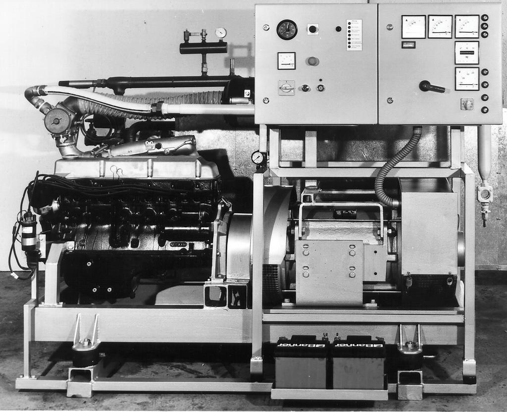 Erlkönig Das erste von Köhler & Ziegler in 1981 gefertigte Gas-Motor-Blockheizkraftwerk: