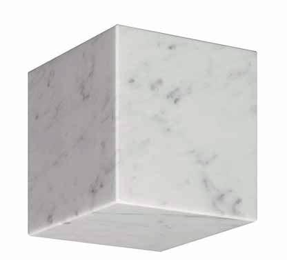 Carved from finest white Carrara or black Marquina marble, the surface