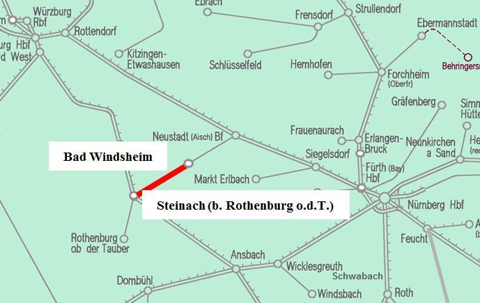 NBM 03 EÜ-Erneuerung + GA Steinach Bad Windsheim Lage im Netz Die wichtigsten Bauarbeiten Erneuerung EÜ Flutgraben Rannach km 11,840 + 11,981 Gleisauswechslung km 11,843-13,556 Auswirkungen
