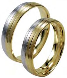 Ring in Weiß-/Gelb-/ Weißgold, Damenring mit