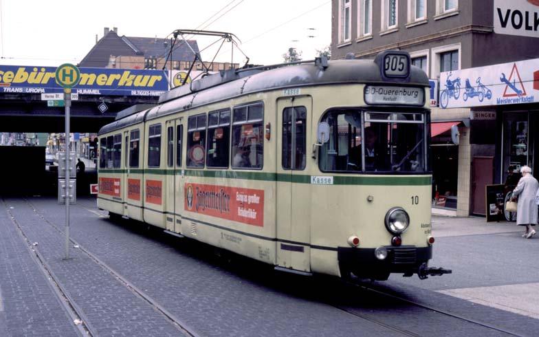 Herne Bahnhof Die Straßenbahnen der Linie 305