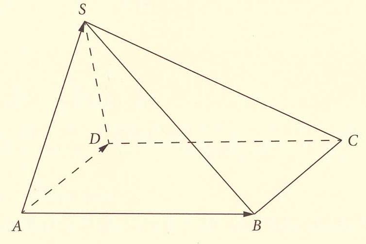 Eine schiefe Pyramide mit der Spitze S besitzt die rechteckige Grundfläche ABCD und ist durch die