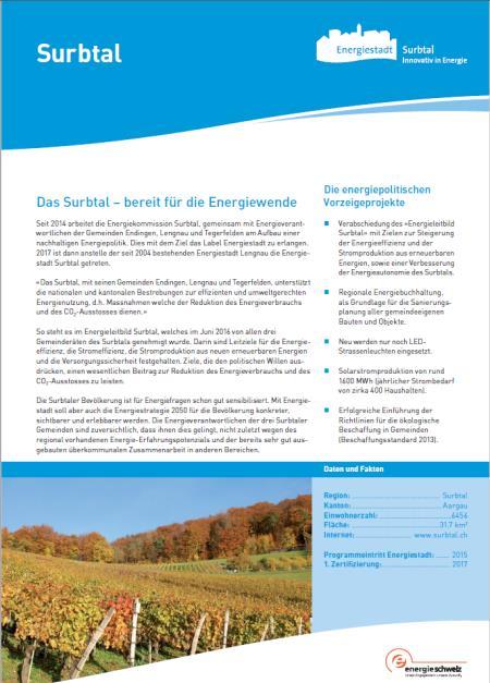 Kleingemeinden/Energiestadt Bestandsaufnahme/Zertifizierung