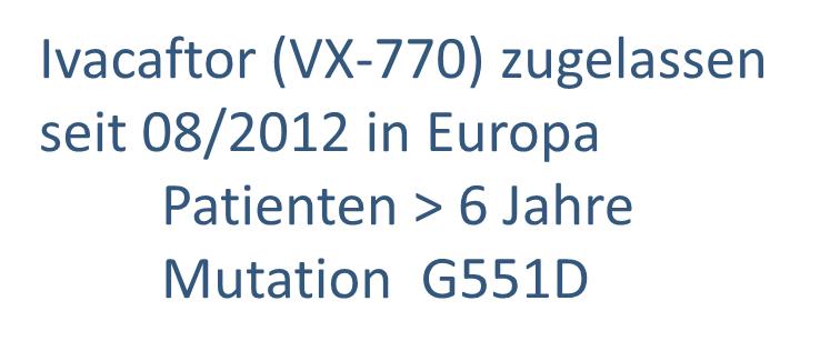 DNA Nachweis von ein oder zwei CF-verursachenden Mutationen Nr. Mutation Häufigkeit (%) Nr.