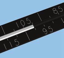 634 Spiralbohrer B 4.3 mm, durchbohrt Den Messstab über den Führungsdraht schieben, um die Schraubenlänge zu bestimmen. Eine 7.3 mm durchbohrte Verriegelungsschraube der geeigneten Länge auswählen.