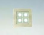 3 Licht LED-Leuchten Sockel-LED LED-Einbauleuchte mit homogenen Lichtfenstern zeitsparender Einbau durch