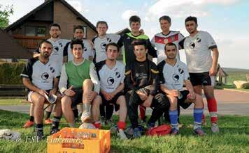Aus den 15 Dörfern 9 Hobby-Fußballturnier in Hakenberg mit Flüchtlingsteam Hakenberg.