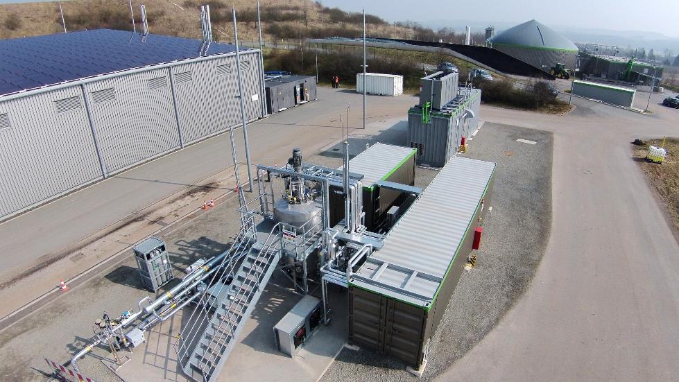 Sektorkopplung Energiespeicher Gasnetz Demonstrationsanlage in Allendorf (Eder) 1 4 2 3 Proton Exchange Membrane Technologie 1 PEM Elektrolyseur